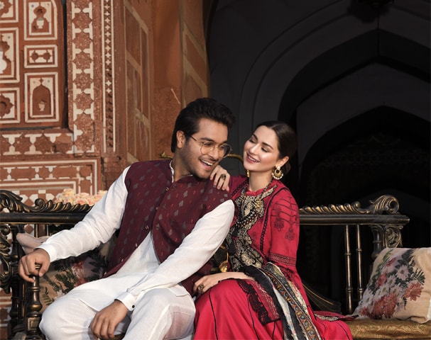 Asim Azhar and Hania Aamir for Asim Jofa