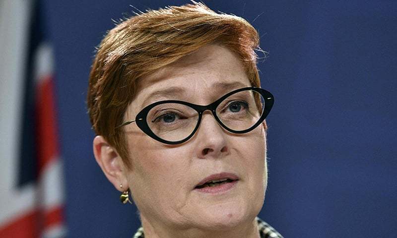 Australia's foreign minister Marise Payne attends a joint press conference with New Zealand counterpart Winston Peters in Sydney on October 4, 2019. — AFP/File