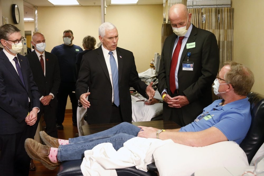 US Vice President Mike Pence, US President Donald Trump, and other senior White House officials have pointedly ignored the advice to wear face masks in public settings. — AP
