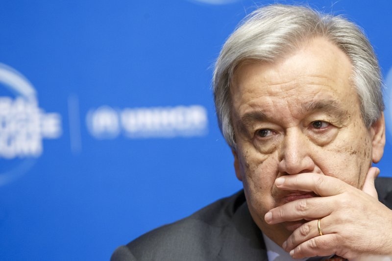 In this December 2019 file photo, UN Secretary-General Antonio Guterres attends the UNHCR - Global Refugee Forum at the European headquarters of the United Nations in Geneva, Switzerland. &mdash; AP