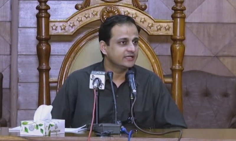 Sindh government spokesperson Murtaza Wahab. &mdash; DawnNewsTV