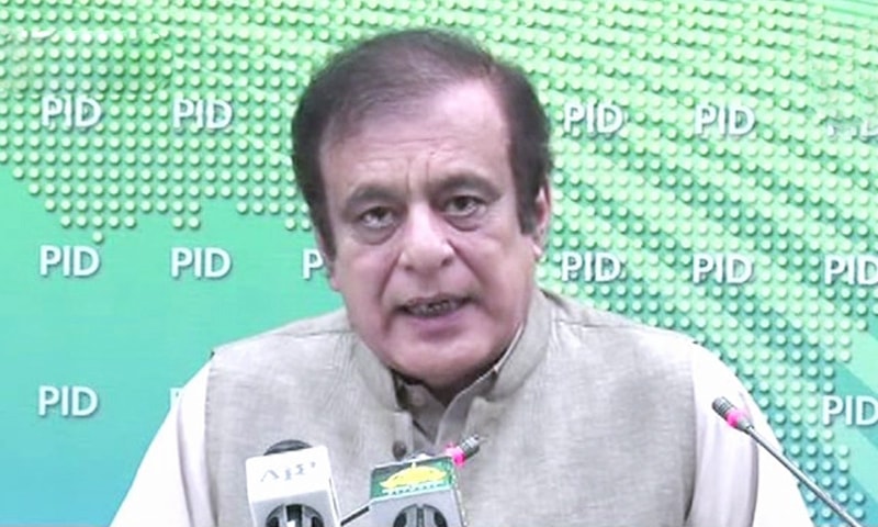 Information minister Shibli Faraz. — DawnNewsTV
