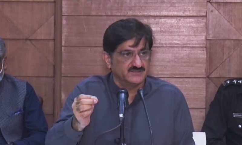 Sindh Chief Minister Murad Ali Shah. — DawnNewsTV