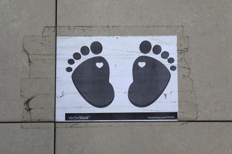 A social distancing marker as a preventive measure against the spread of the coronavirus is seen in Soweto, South Africa, on May 5, 2020. — Reuters