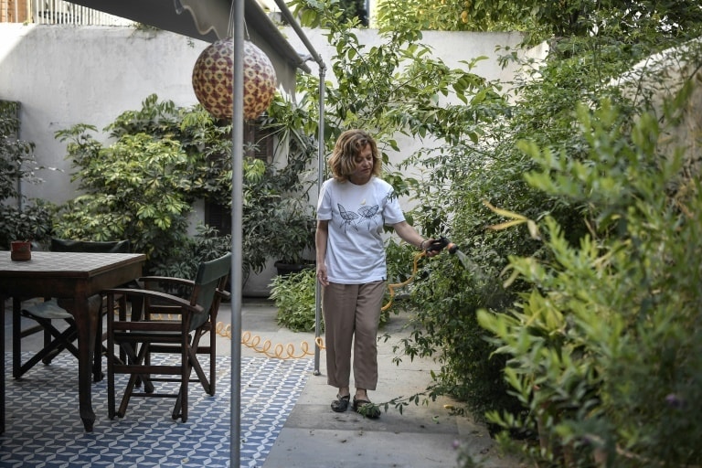 Athens Airbnb host Romina Tsitou says she may have to put her two apartments in Koukaki district up for long-term rental if the pandemic drags on. &mdash; AFP