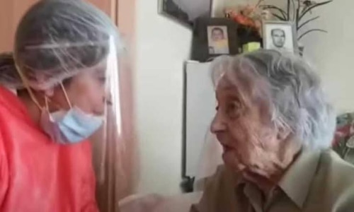Maria Branyas who was born in the US, was infected with the virus in April. — Photo courtesy YouTube screengrab via Hindustan Times Maria Branyas who was born in the US, was infected with the virus in April. — Photo courtesy YouTube screengrab via Hindustan Times