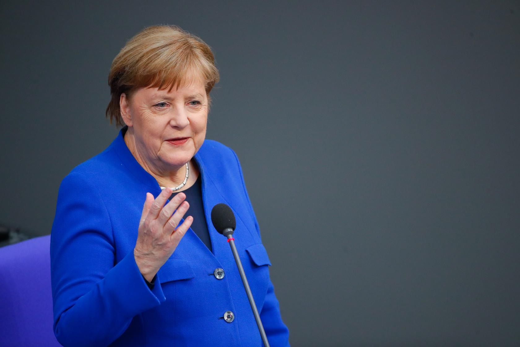 German Chancellor Angela Merkel attends a session at the Bundestag, the lower house of German parliament in Berlin, Germany. — Reuters