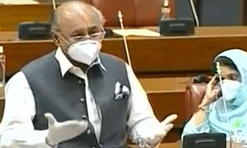PTI Senator Mohsin Aziz. — DawnNewsTV