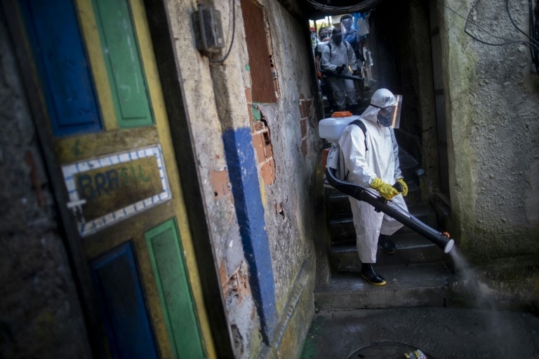 Brazil is emerging as a new virus hotspot in Latin America. &mdash; AFP
