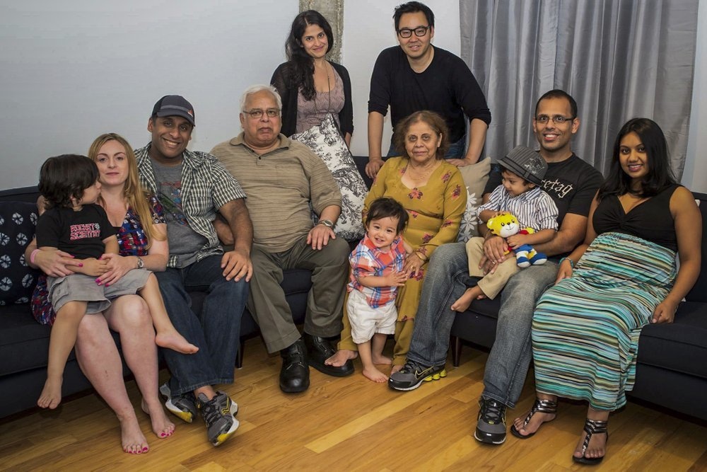 An undated family photo of the Khan family. &mdash; AP