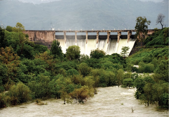 Due to regular inflow of water, the spillways of Rawal Dam were opened three times in May. The last time the dam’s spillways were opened in May was back in 1992. Active rainfall in Murree also led to regular inflows in Simly Lake and its spillways were opened five times in this month. — File photo