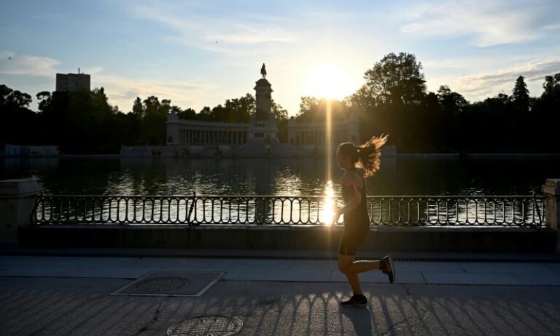 Parks, gyms and swimming pools reopened in Spain, as the country emerges from one of the world's toughest lockdowns. &mdash; AFP