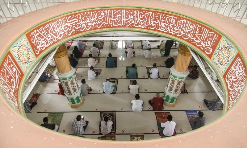 Muslims take part in Friday prayers at a mosque in Depok, Indonesia on June 5. — Reuters