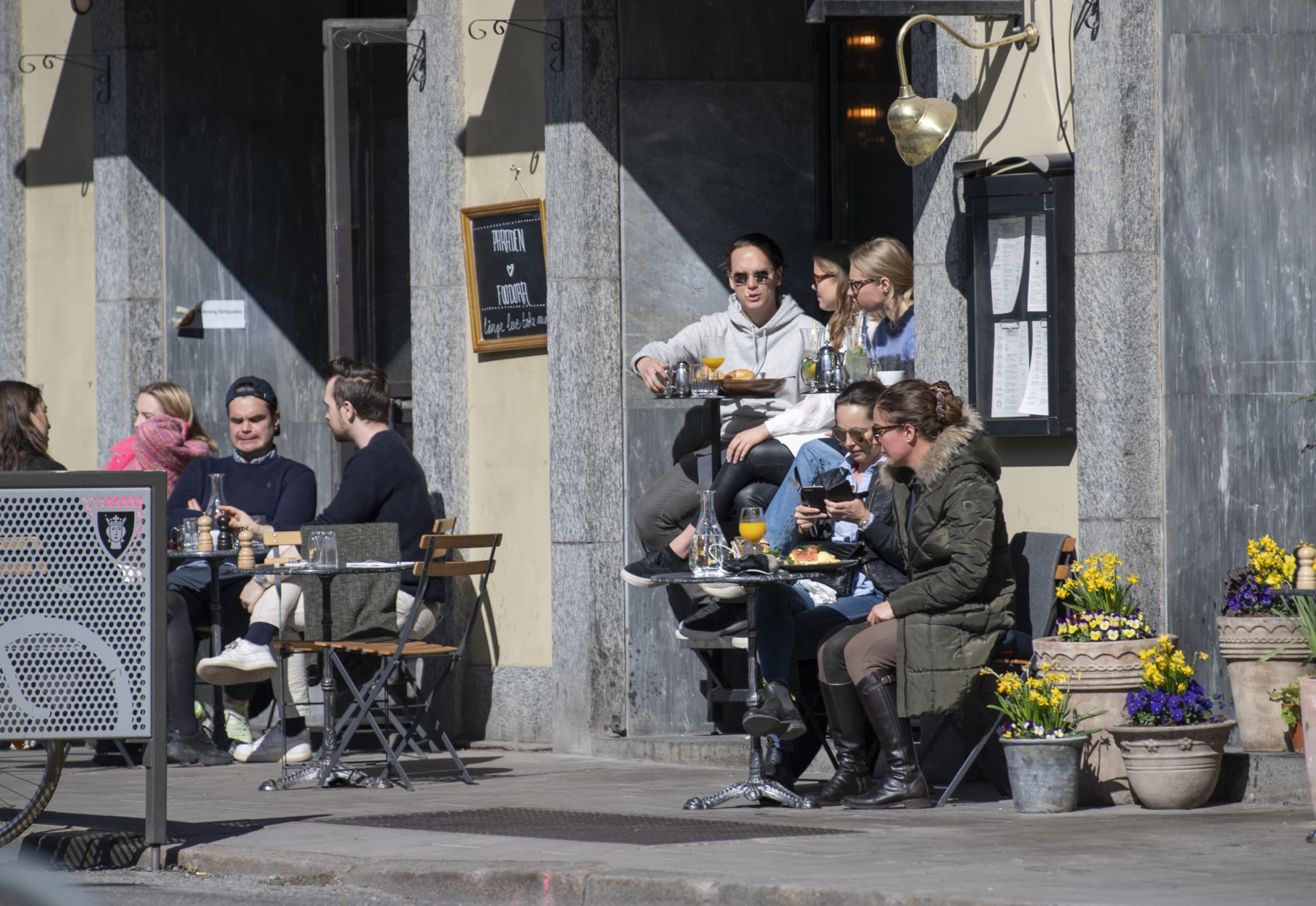 Most businesses have remained open in Sweden during the pandemic. — AFP