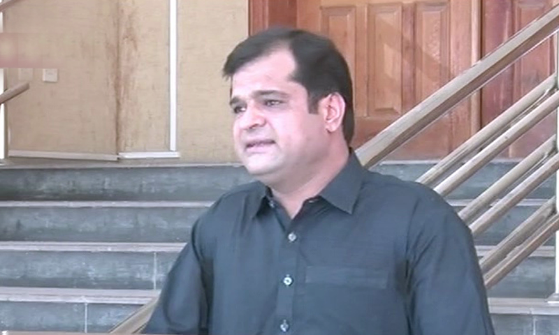Balochistan government spokesperson Liaquat Shahwani addresses media. &mdash; DawnNewsTV
