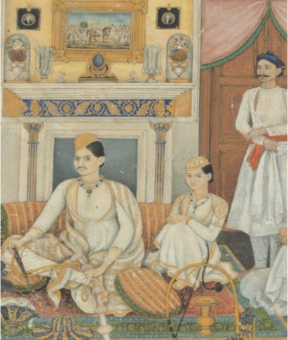 Prince Mirza Fakhruddin Entertained By Musicians At The Zafar Mahal, Ghulam Ali Khan, (1840 – 1853)