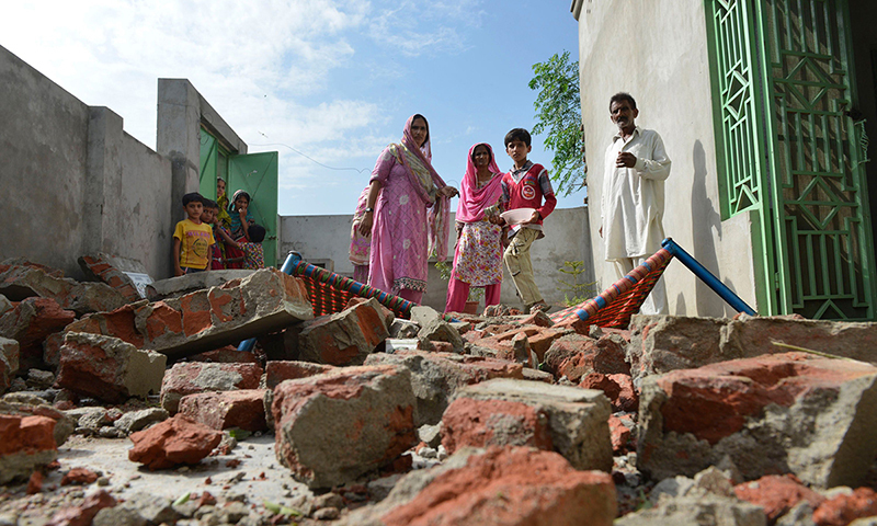 Three shops, two houses have been destroyed. — AFP/File