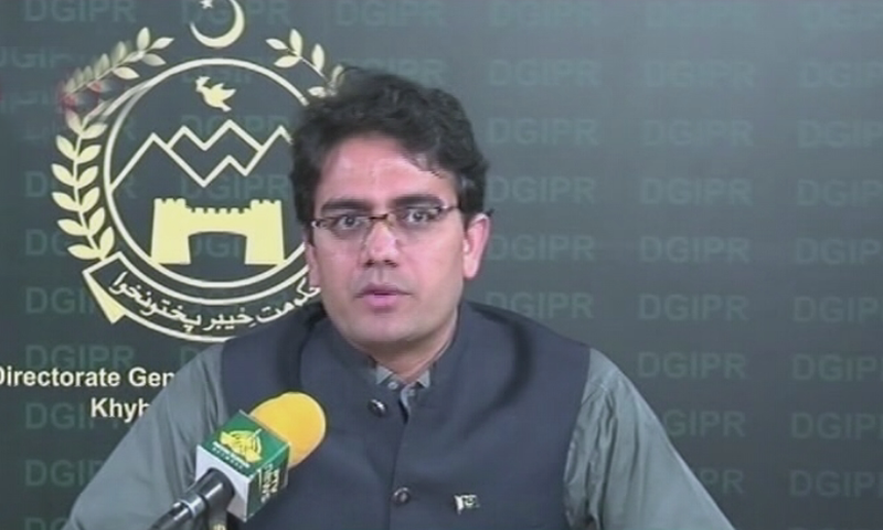 Kamran Bangash addressing the media. —DawnNewsTV