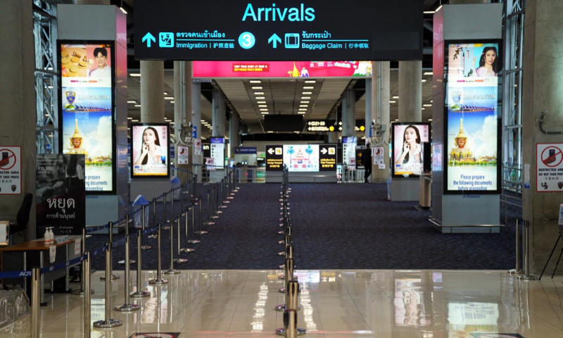 An empty arrivals hall is pictured at Bangkok's Suvarnabhumi International airport amid the spread of the coronavirus in June, 2020. — Reuters/File