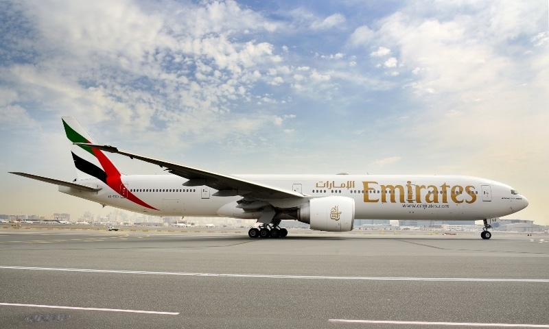 A general view of an Emirates Airlines' Boeing 777-300ER aircraft in Dubai. — Reuters/File