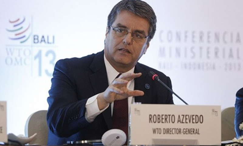 The WTO could be left with nobody at the helm if the global trade body fails to find a replacement before Director-General Roberto Azevedo (pictured) steps down at the end of August. — File