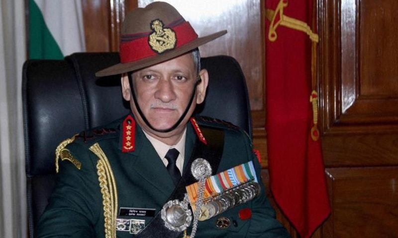 Indian chief of defence staff Gen Bipin Rawat. — AP/File