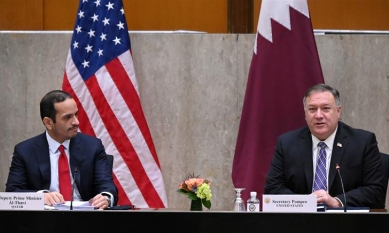 A number of officials, including US Secretary of State Mike Pompeo and Qatari Foreign Minister Sheikh Mohammed bin Abdulrahman al Thani, met in Washington earlier this week. — Reuters