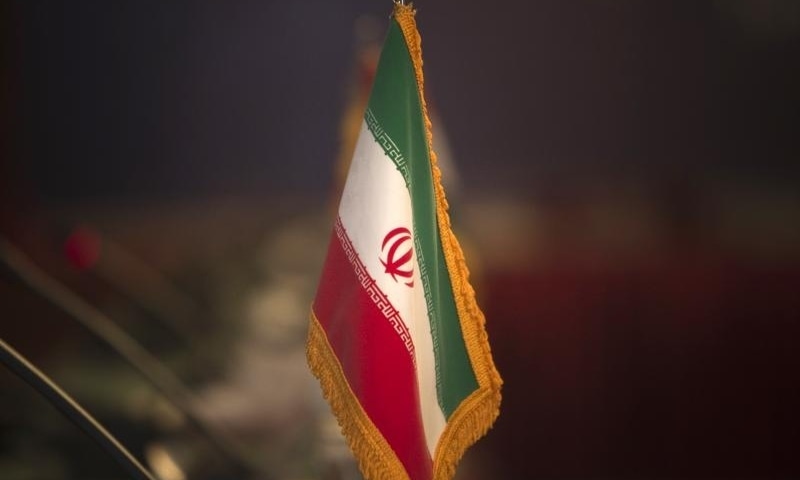 In this file photo, the Iranian flag is pictured before the opening of the 32nd Meeting of the Ministers of Foreign Affairs of G-15 in 2010. — Reuters