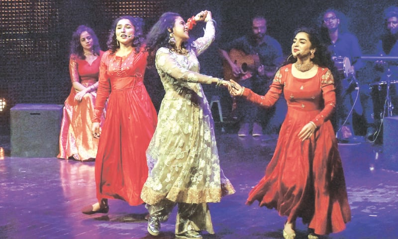 A SCENE from the play Heer.—Photo by Fahim Siddiqi/White Star A SCENE from the play Heer.—Photo by Fahim Siddiqi/White Star