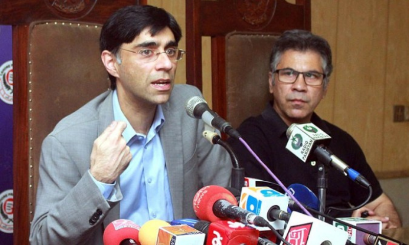 Special Assistant to the Prime Minister on National Security and Strategic Policy Planning Dr Moeed Yusuf speaks during Meet the Press programme at Press Club on Saturday. — APP Special Assistant to the Prime Minister on National Security and Strategic Policy Planning Dr Moeed Yusuf speaks during Meet the Press programme at Press Club on Saturday. — APP