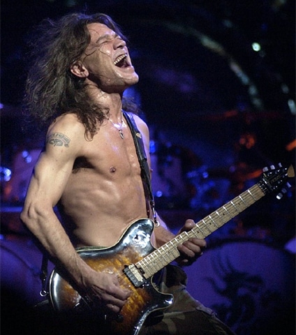 Eddie Van Halen performs in 2004