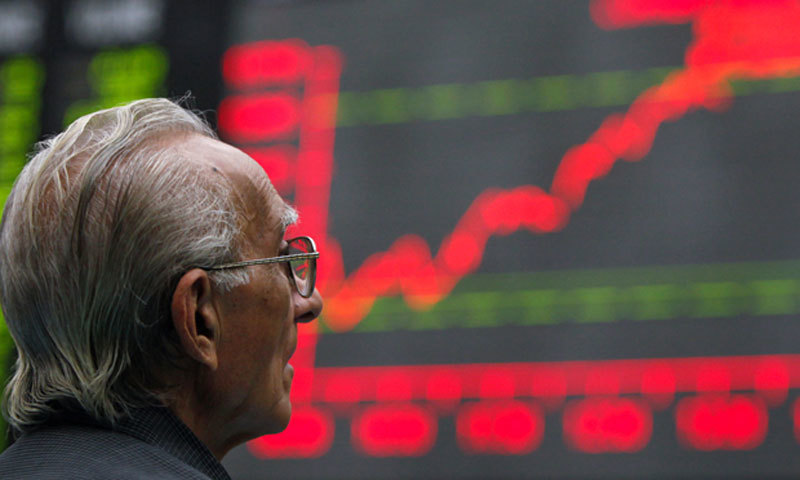 Stocks tumbled on Tuesday with the KSE-100 index taking a plunge of 468.64 points (1.12 per cent) to close at 41,381.83. — File