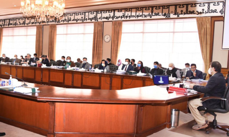 Prime Minister Imran Khan chairs a meeting of the federal cabinet on Tuesday. — PID