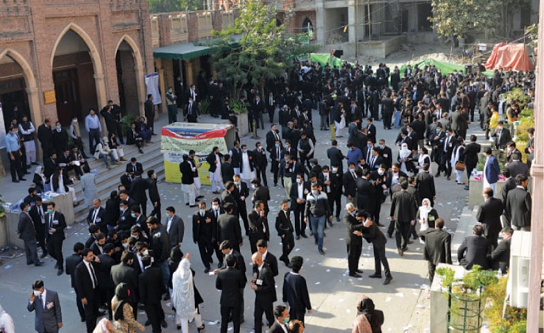 Low turnout of voters as compared to previous years was witnessed due to the pandemic for Punjab Bar Council polls held on Saturday. &mdash; White Star