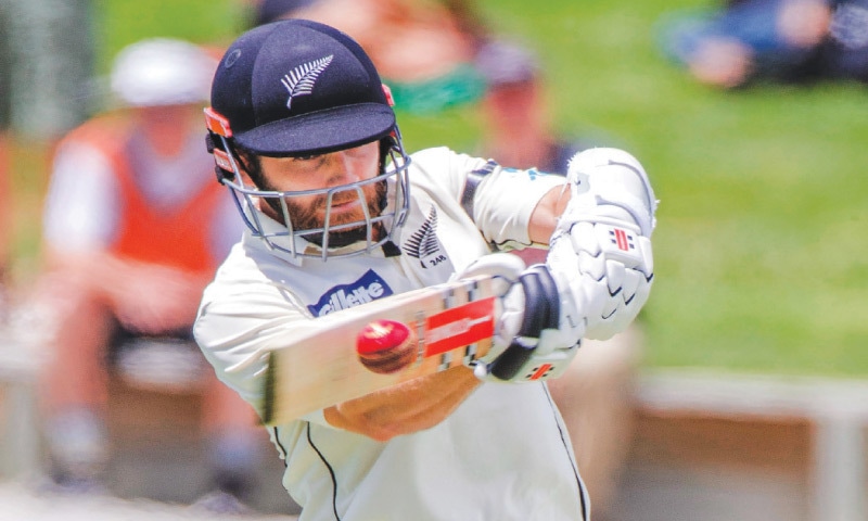 KANE Williamson in action during his epic knock of 251 at Hamilton’s Seddon Park.—AFP KANE Williamson in action during his epic knock of 251 at Hamilton’s Seddon Park.—AFP