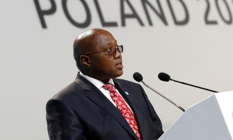 In this file photo, Prime Minister of Eswatini Ambrose Mandvulo Dlamini speaks during the COP24 UN Climate Change Conference in Katowice, Poland. — Reuters