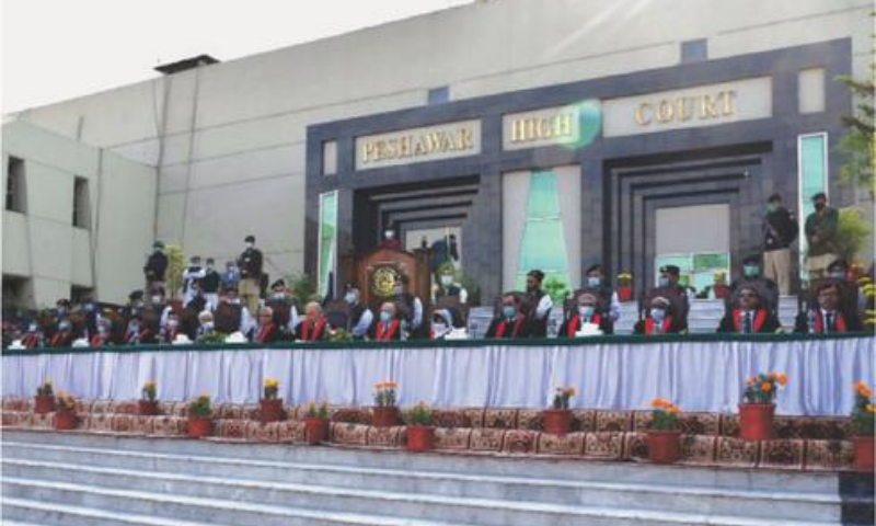 PESHAWAR: A full court reference being held to pay homage to the late chief justice of the Peshawar High Court, Justice Waqar Ahmad Seth, on Saturday.—PPI PESHAWAR: A full court reference being held to pay homage to the late chief justice of the Peshawar High Court, Justice Waqar Ahmad Seth, on Saturday.—PPI