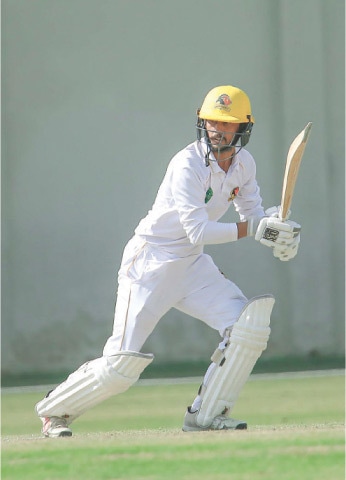 SINDH&rsquo;s saviour Mohammad Hasan in action against Southern Punjab at the SBP Sports Complex on Sunday. &mdash; Courtesy PCB