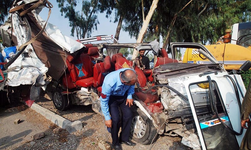 Four people lost their lives and 25 others were injured in a traffic accident in the capital on Sunday. &mdash; Online/File