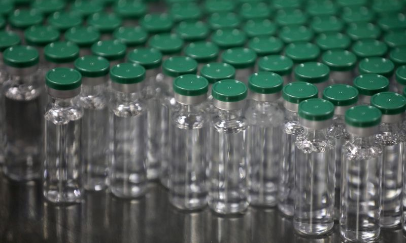 Vials of AstraZeneca's Covishield, coronavirus disease vaccine, are seen before they are packaged inside a lab at Serum Institute of India, Pune, Nov 30, 2020. — Reuters