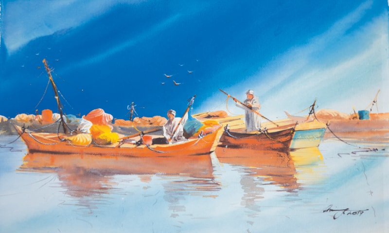 VARIOUS artworks on display at the exhibition.—White Star