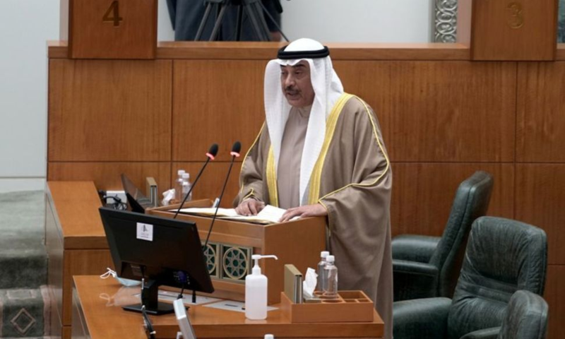 Kuwait's Prime Minister Sheikh Sabah al-Khalid al-Sabah speaks at the first parliament session held after elections, in Kuwait City, Kuwait. — Reuters Kuwait's Prime Minister Sheikh Sabah al-Khalid al-Sabah speaks at the first parliament session held after elections, in Kuwait City, Kuwait. — Reuters