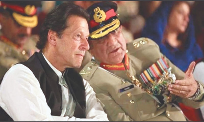 Prime Minister Imran Khan with Army Chief Gen Qamar Javed Bajwa | Photo via Twitter