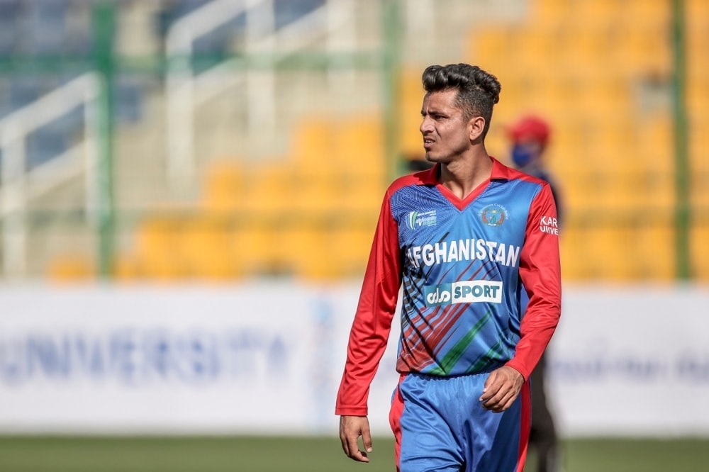 Mujeeb Ur Rahman offers both control and menace with the new ball, Afghanistan vs Ireland, 2nd ODI, Abu Dhabi, January 24, 2021. — Photo courtesy Abu Dhabi Cricket