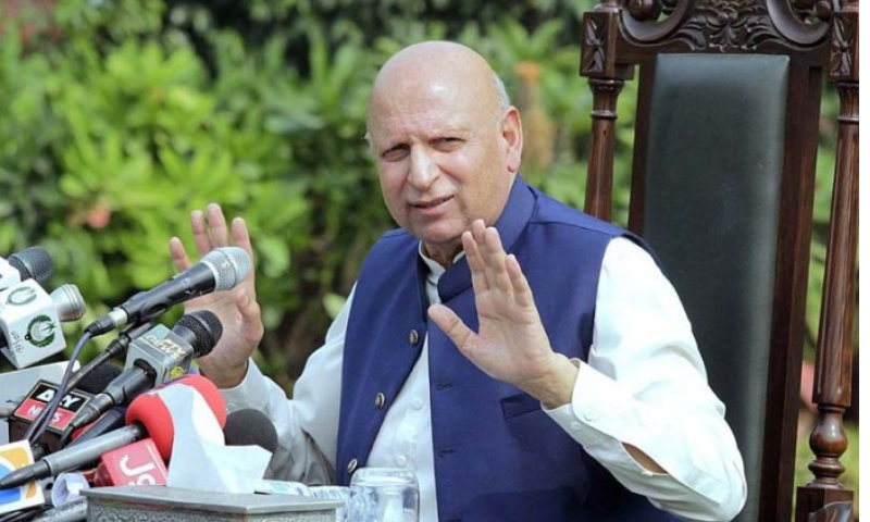 In this file photo, Punjab Governor Chaudhry Sarwar holds a press conference at the Governor House in Lahore. &mdash; APP