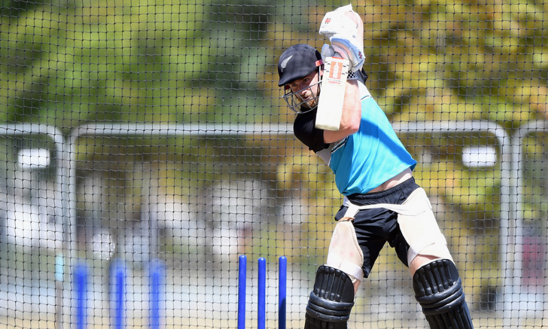 Kane Williamson prepares to face Australia. &mdash; Photo courtesy Getty images via ESPN Cricinfo