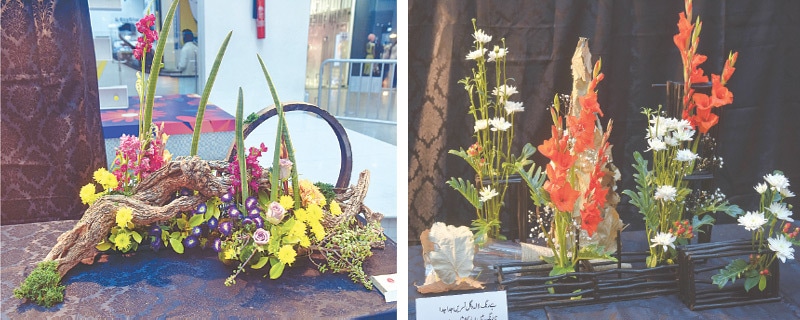 SOME of the exhibits on display at the exhibition on Friday.&mdash;White Star