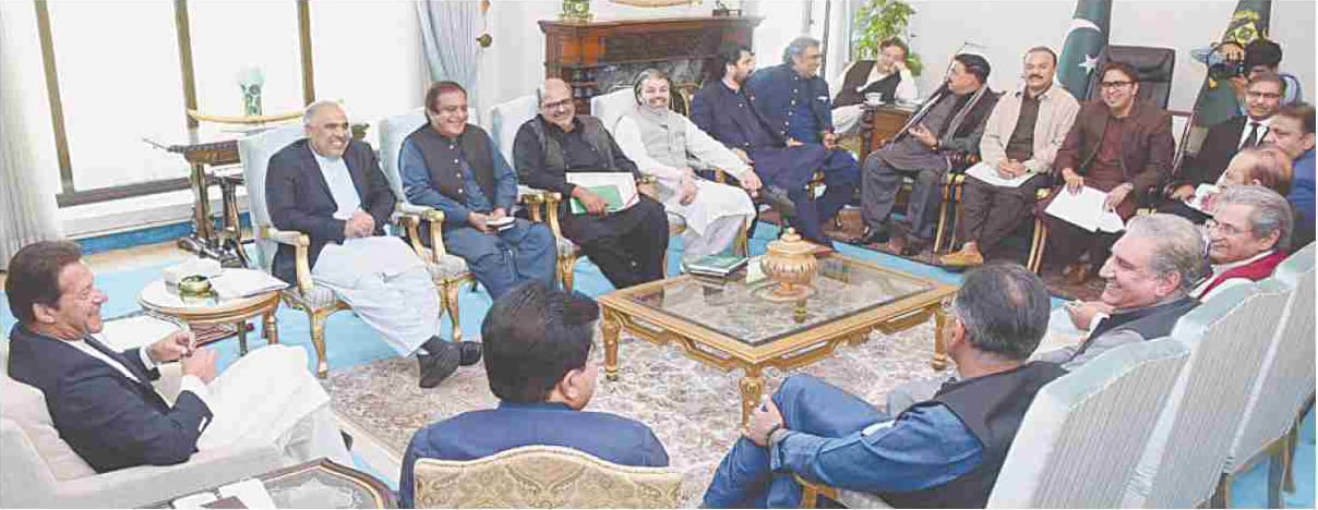 ISLAMABAD: Prime Minister Imran Khan chairs a meeting on Thursday.—INP