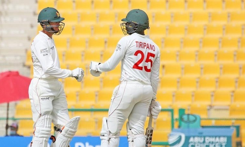 Skipper Sean Williams scored a pugnacious hundred and all-rounder Donald Tiripano hit a maiden half century to delay Afghanistan’s victory on the fourth day of the second Test in Abu Dhabi on Saturday. — AFP Skipper Sean Williams scored a pugnacious hundred and all-rounder Donald Tiripano hit a maiden half century to delay Afghanistan’s victory on the fourth day of the second Test in Abu Dhabi on Saturday. — AFP