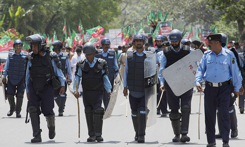 The Islamabad police have devised a new security plan to ensure high vigilance in the city and maintain law and order in an effective manner.— AP/File